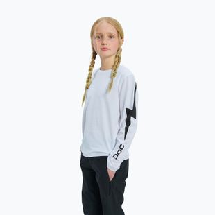 Detské tričko longsleeve POC Tee Jr hydrogen white