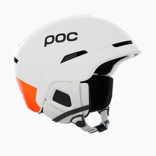 Lyžiarska prilba POC Obex MIPS hydrogen white/fluorescent orange