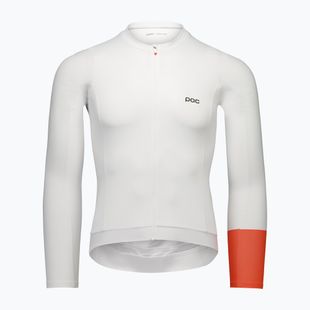 Pánske cyklistické tričko longsleeve POC Cadence Jersey hydrogen white