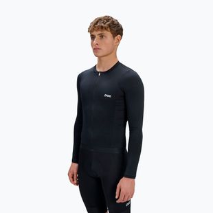 Pánske cyklistické tričko longsleeve POC Cadence Jersey uranium black