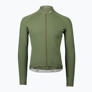 Pánske cyklistické oblečenie s dlhým rukávom POC Ambient Thermal Jersey epidote green