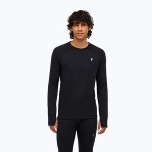 Pánska termoakčná mikina Peak Performance Spirit Crew black