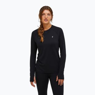 Dámske termo tričko longsleeve Peak Performance Spirit Crew black