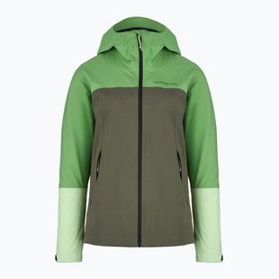 Dámska bunda Peak Performance Trail Hipe Shell Peppermint/pine needle/vivid rain jacket