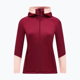 Dámska mikina Peak Performance Rider Essentials Zip Hood Vertical Zenith/Peach Fuzz