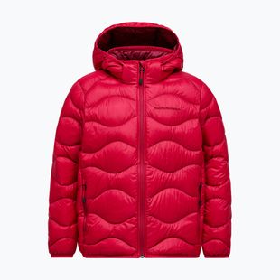 Detská páperová bunda Peak Performance Helium Down Hood Jacket Tech Burgundy/Vertical Zenith