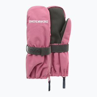 Detské lyžiarske rukavice Didriksons Biggles Zip Mitten 9 heather pink