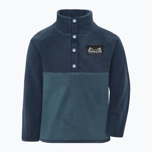 Detská fleecová mikina Didriksons Monte 6 Half Button mountain blue
