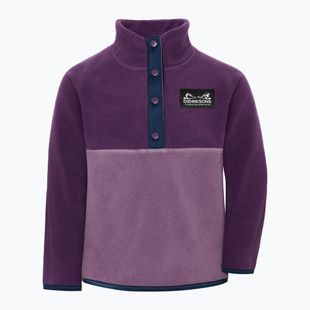 Detská fleecová mikina Didriksons Monte 6 Half Button northern purple