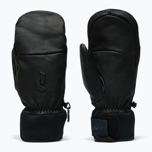 Lyžiarske rukavice Peak Performance Leather Hipe Solarcore Insulated Mitten black