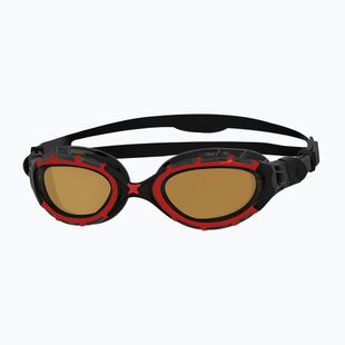 Plavecké okuliare Zoggs Predator Flex Polarized Ultra red/black/polarized cooper