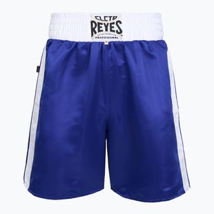 Pánske boxerkové šortky Cleto Reyes Satin Boxing blue/white