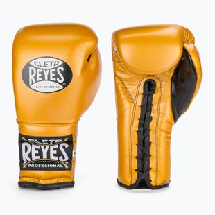 Boxerské rukavice Cleto Reyes Lace Up Sparring gold