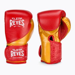 Boxerské rukavice Cleto Reyes High Precision Training Leather red/gold