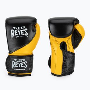 Boxerské rukavice Cleto Reyes High Precision Training Leather black yellow