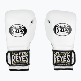 Boxerské rukavice Cleto Reyes Velcro Sparring white/black