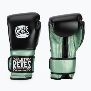 Boxerské rukavice Cleto Reyes Boxing Gloves With Hook green metallic / black
