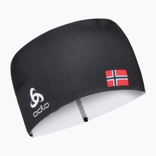 Čelenka ODLO Competition Fan Warm black/norwegian flag