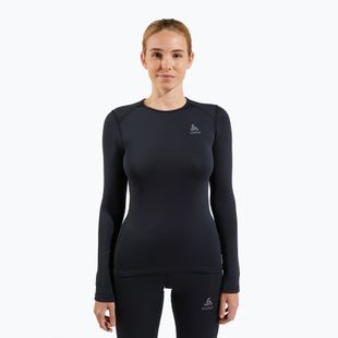 Dámska termoaktívna mikina ODLO Fundamentals Active Warm Bl Top Crew Neck black