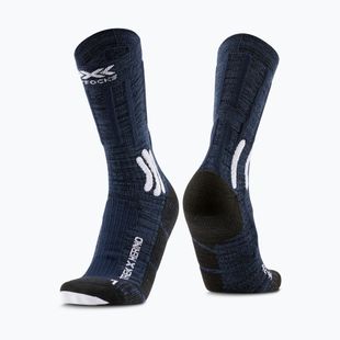 Dámske ponožky X-Socks Trek X Merino midnight blue/arctic white