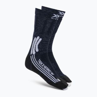 Dámske ponožky X-Socks Trek X Merino midnight blue/arctic white
