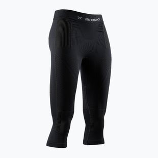 Dámske termoaktívne legíny X-Bionic Energy Accumulator 4.0 Pants 3/4 opálová čierna / arktická biela