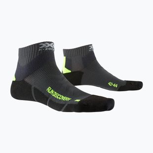 Pánske bežecké ponožky X-Socks Run Discovery 4.0 charcoal/phyton yellow/black