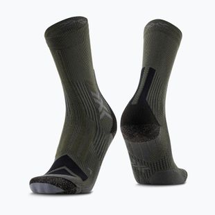 Ponožky X-Socks pánske Hike Expert Silver Crew green/black