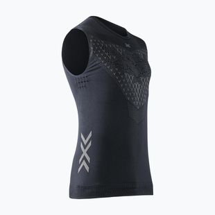 Pánska bežecká tričko X-Bionic Twyce Run Singlet black/charcoal