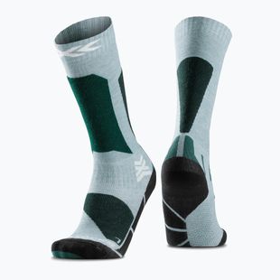 Detské lyžiarske ponožky X-Socks Ski Discover Otc sage green/english lawn