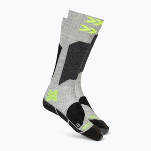 Detské lyžiarske ponožky X-Socks Ski Discover Otc rhino grey/canary