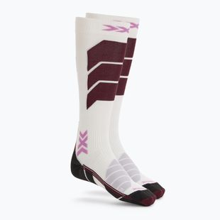 Dámske lyžiarske ponožky X-Socks Ski Expert Otc x white/lavender