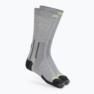 Ponožky X-Socks Run Perform Warm Crew rhino grey/canary