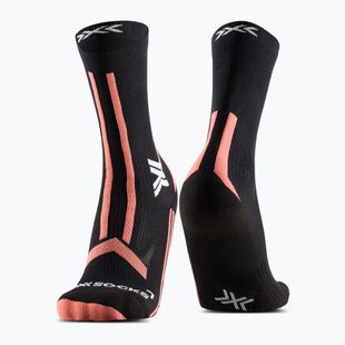 Dámske ponožky X-Socks Trailrun Discover Crew x black/dusty rose