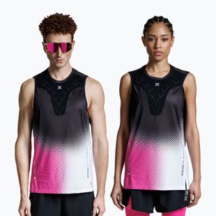 Pánske tričko X-Bionic Corefusion Run dot fade/neo pink/white