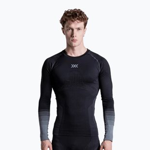 Pánska termo mikina X-Bionic Invent Graphics LS x black/dark grey