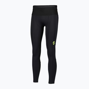 Pánske bežecké legíny SCOTT RC Run Full Tights čierna/žltá