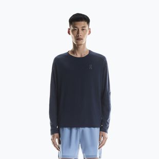 Pánske bežecké tričko longsleeve On Performance Long-T navy/black