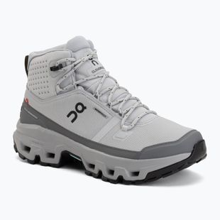Pánske turistické topánky On Cloudrock Mid Waterproof glacier/alloy