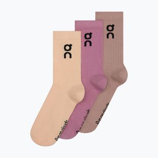 Ponožky On Logo High 3 pack sherbet/rhodonite