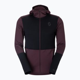 Pánska fleecová mikina SCOTT Defined Light Hoody cocoa red/black