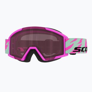 Detské lyžiarske okuliare SCOTT Shield neon pink/mint green/rose