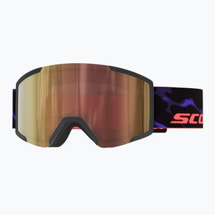 Lyžiarske okuliare SCOTT Shield LS black/purple/cinnamon chrome