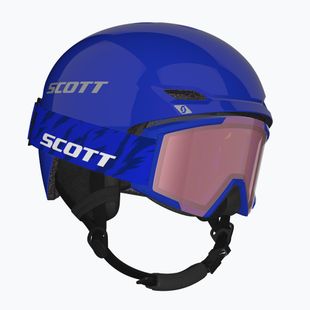 Detská lyžiarska prilba SCOTT Track + Gogle Factor Pro Combo blue/grey