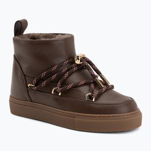 Dámske snehule INUIKII Full Leather Gloss brown