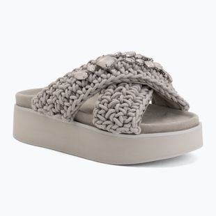Dámske šľapky INUIKII Woven Stones Platform stone grey