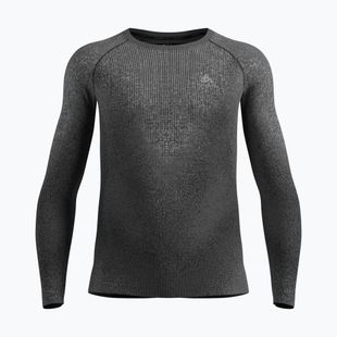 Pánska termoaktívna mikina ODLO Performance Warm Blackcomb Bl Top Crew Neck black