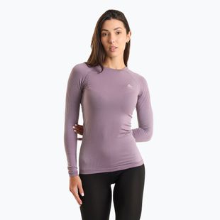 Dámska termoakčná mikina ODLO Performance Warm Bl Top Crew Neck gray ridge