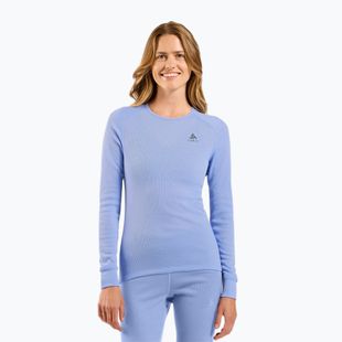 Dámska termoaktívna mikina ODLO Active Warm Bl Top Crew Neck blue heron