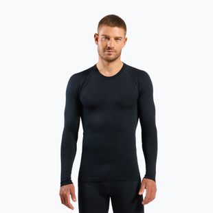 Pánska termo mikina ODLO Performance Warm Bl Top Crew Neck black